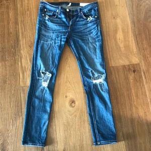 Rag & Bone Skinny Capri mid-rise Jean